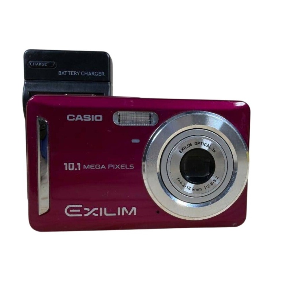 Casio Exilim EX-Z29 Digital Camera Red 10.1MP 3x Optical Zoom Compact Tested